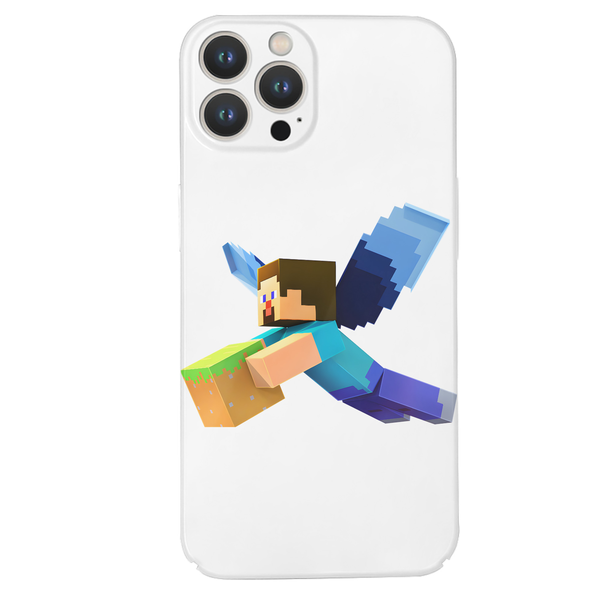 （画像用） マインクラフト ブロックの世界 Minecraft MC Block world 【iPhone 14シリーズ対応】ハードケース